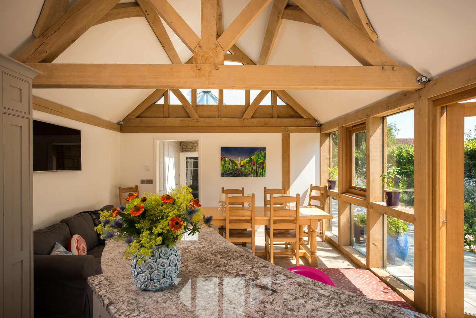 Oak Framed Extension-Hindon