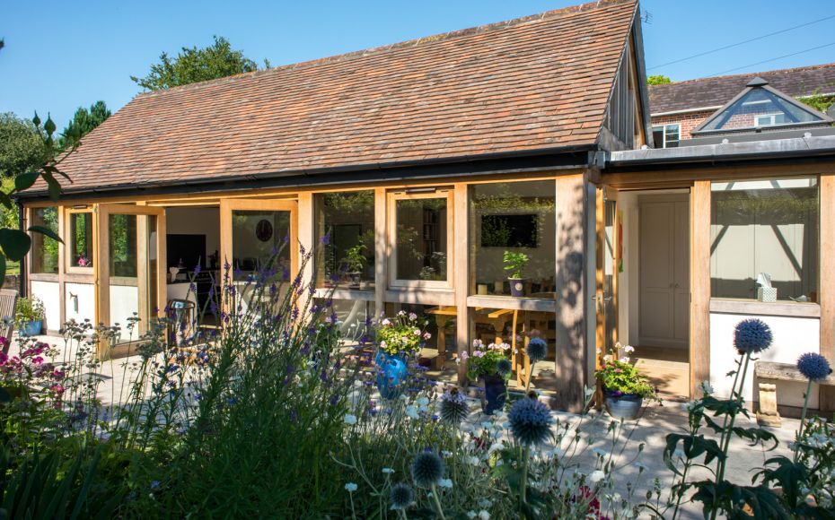 Oak Framed Extension, Hindon, Wiltshire